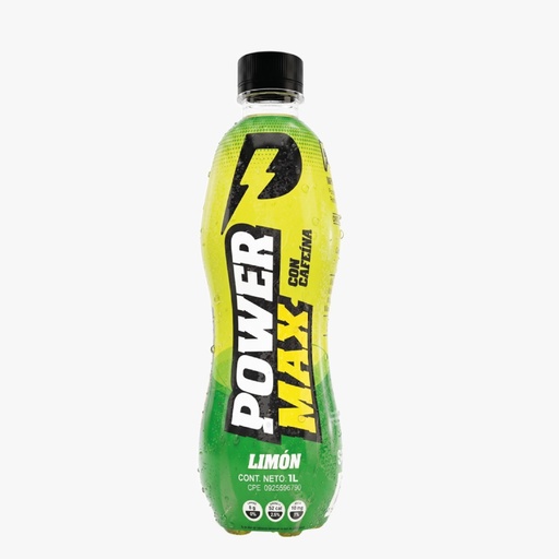 [7599569001014] Power Max Limón Bebida Energizante 1 L