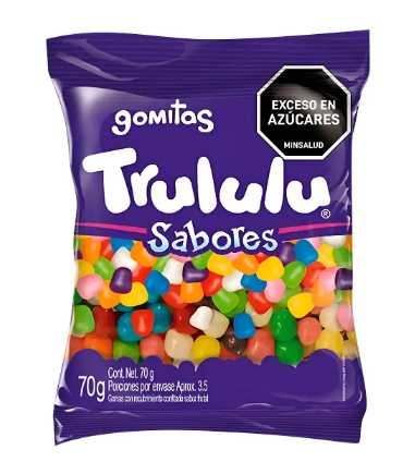[7702993051757] Gomitas Trululu Sabores - Bolsa 70 g