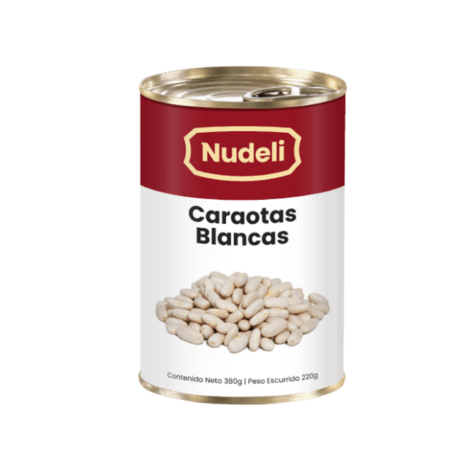 Caraotas Blancas 380 gr Nudeli