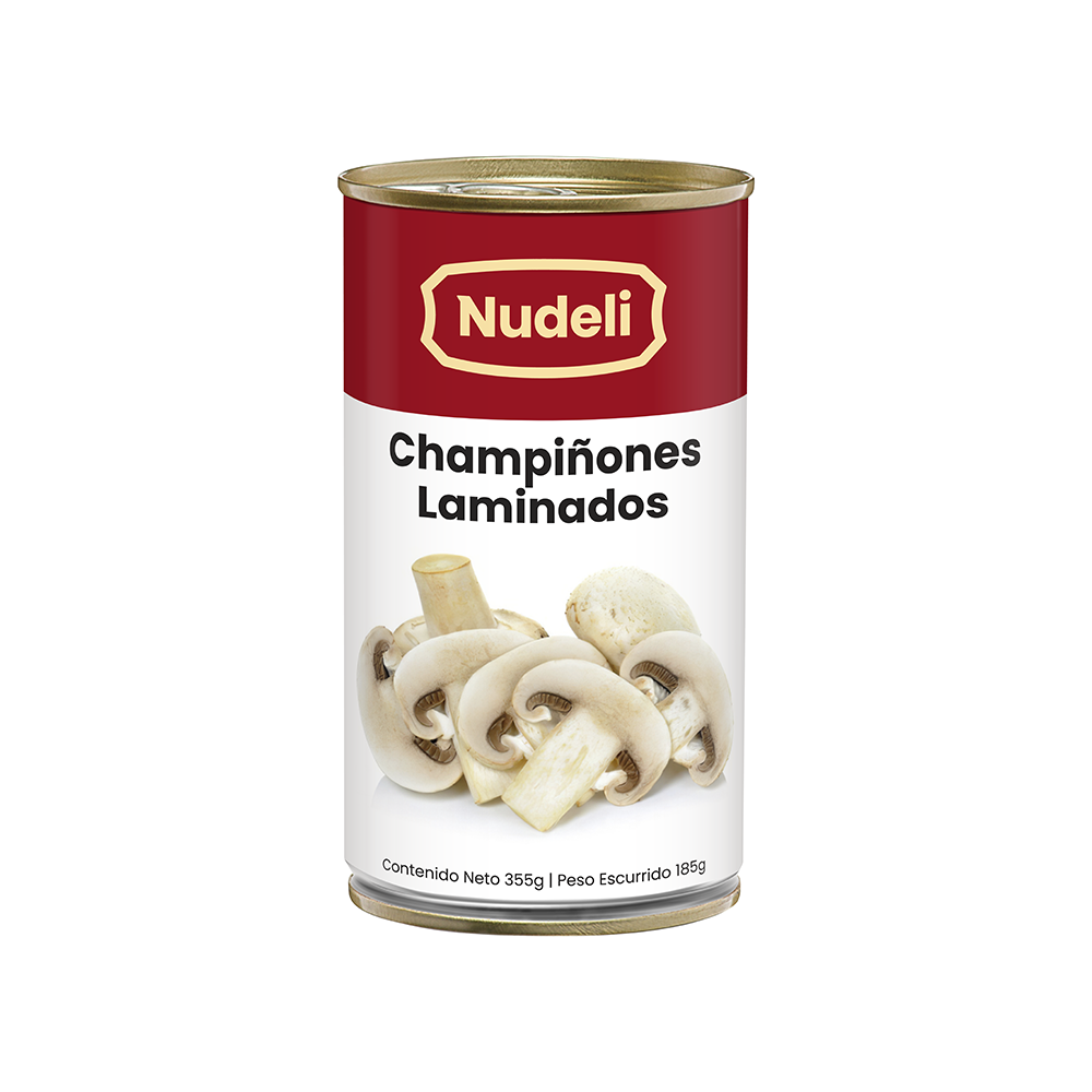 Champiñones Laminados 355 gr Nudeli
