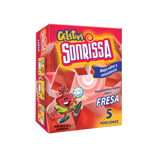 [7591112061421] Gelatina de Fresa Sonrissa 66  G.