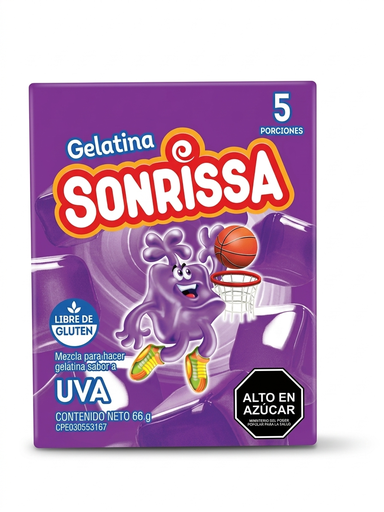 [7591112061667] Gelatina de Uva Sonrissa 66 G.
