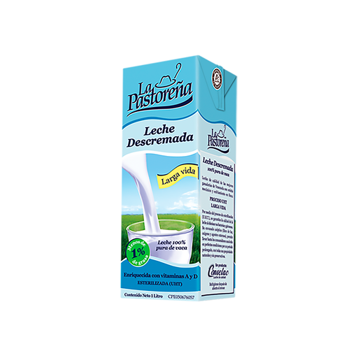 [7592479000139] Leche Descremada La Pastoreña UHT 1 Lt.