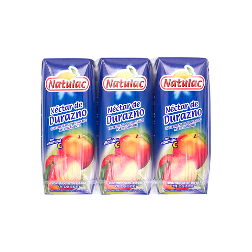 [7592396001448] Néctar de Durazno Natulac UHT 250 ml
