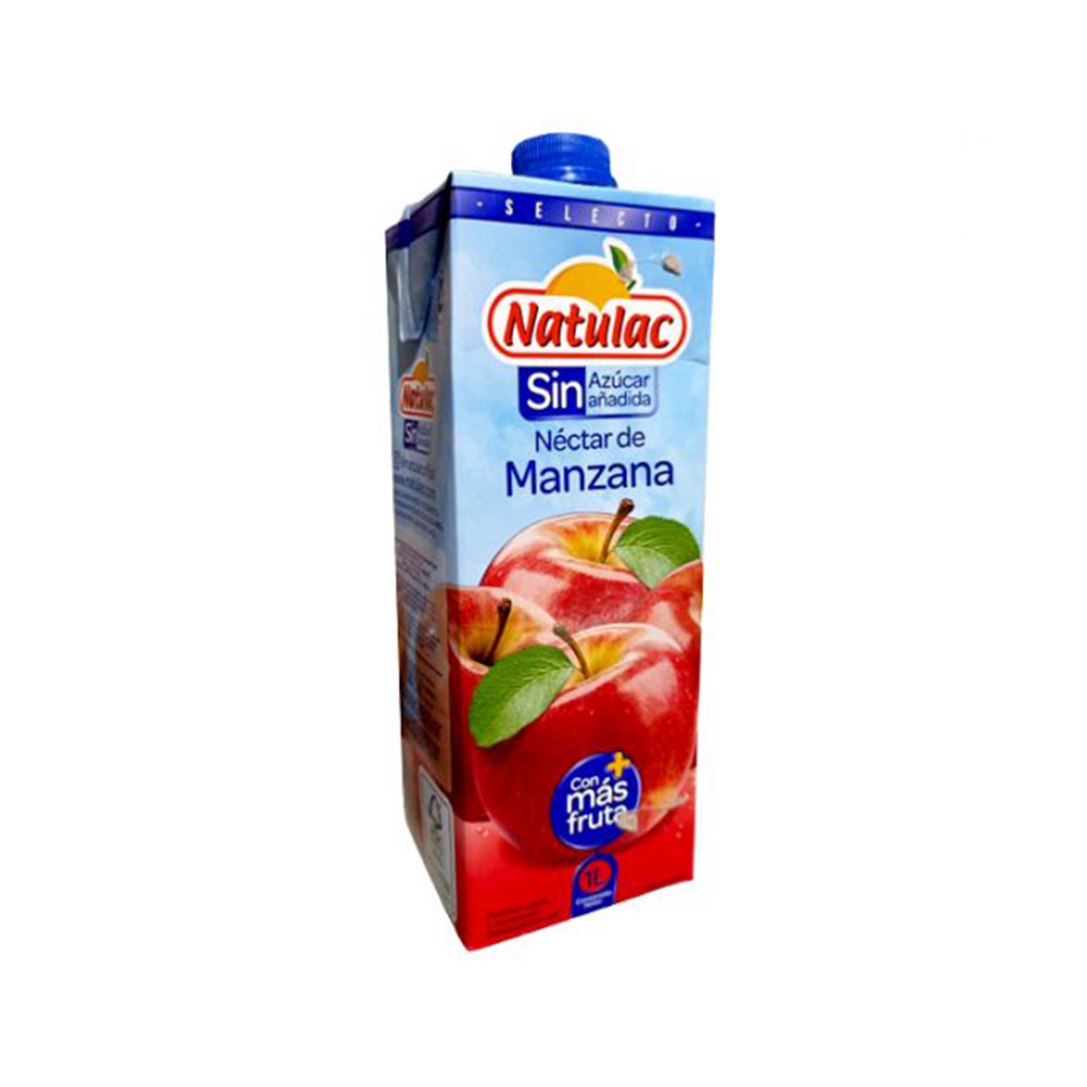 Néctar de Manzana Natulac sin Azúcar UHT 1 Lt.