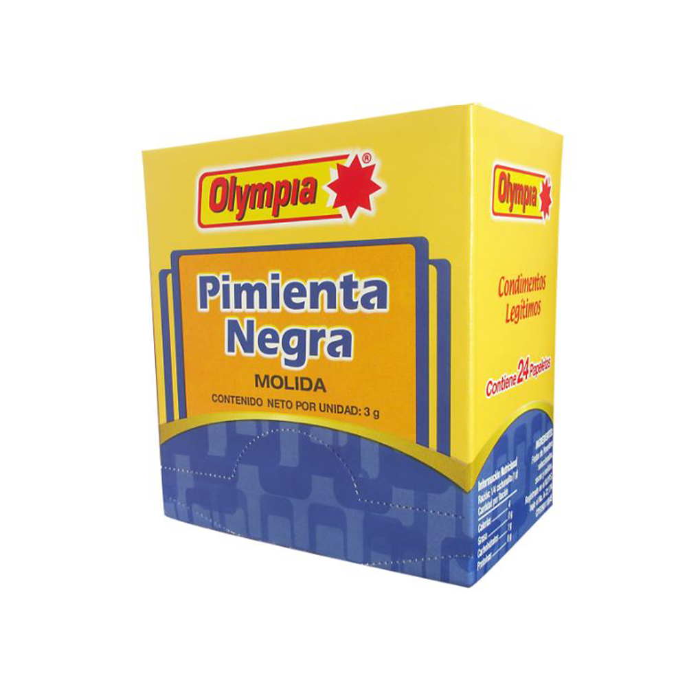 Pimienta Negra Molida Olympia 6 gr