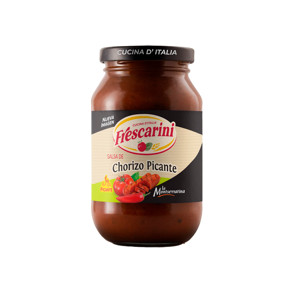 Salsa para Pastas Frescarini con Chrorizo Picante 490 gr