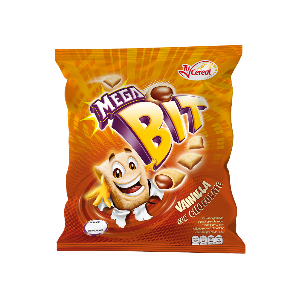 Cereal Mega Bit Vainilla Chocolate 38 gr (3P x12U)