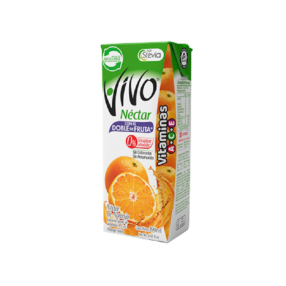 Nectar de Naranja Vivo 190 ml