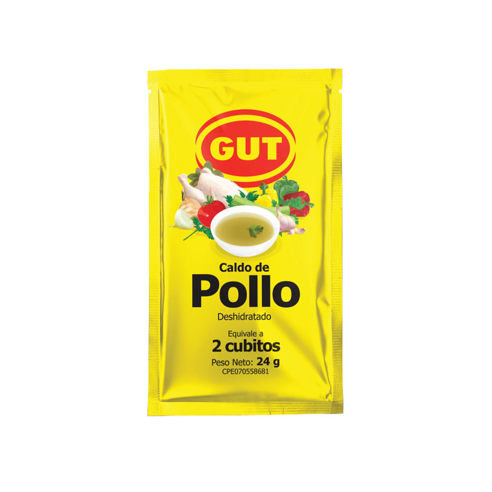 GUT Caldo De Pollo Deshidratado 24 gr.