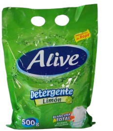 Detergente en polvo Alive Limón 500g