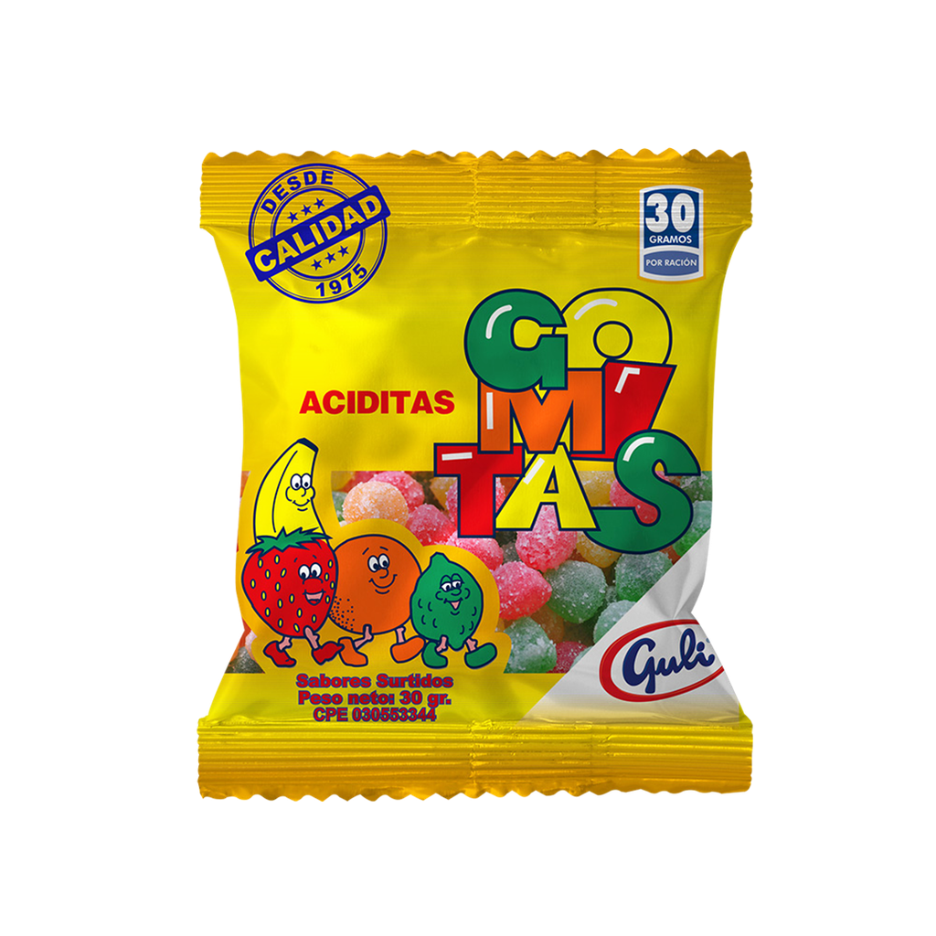 Gomitas Guli Aciditas Guli 18u x 30gr
