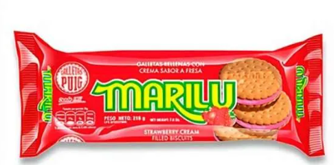 Galletas Puig Marilu Fresa Tubular 216 gr.