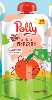 Colado Pouch Polly Manzana 100gr