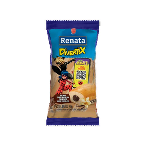 Mini torta Renata de Vainilla rellena con chocolate 40gr