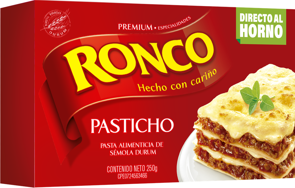 Pasta Ronco Pasticho Directo al Horno 250gr