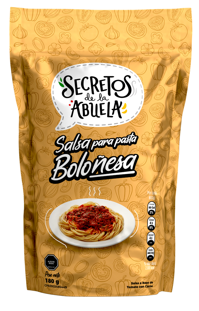 Salsa para Pastas Boloñesa Secretos de la Abuela 180 gr