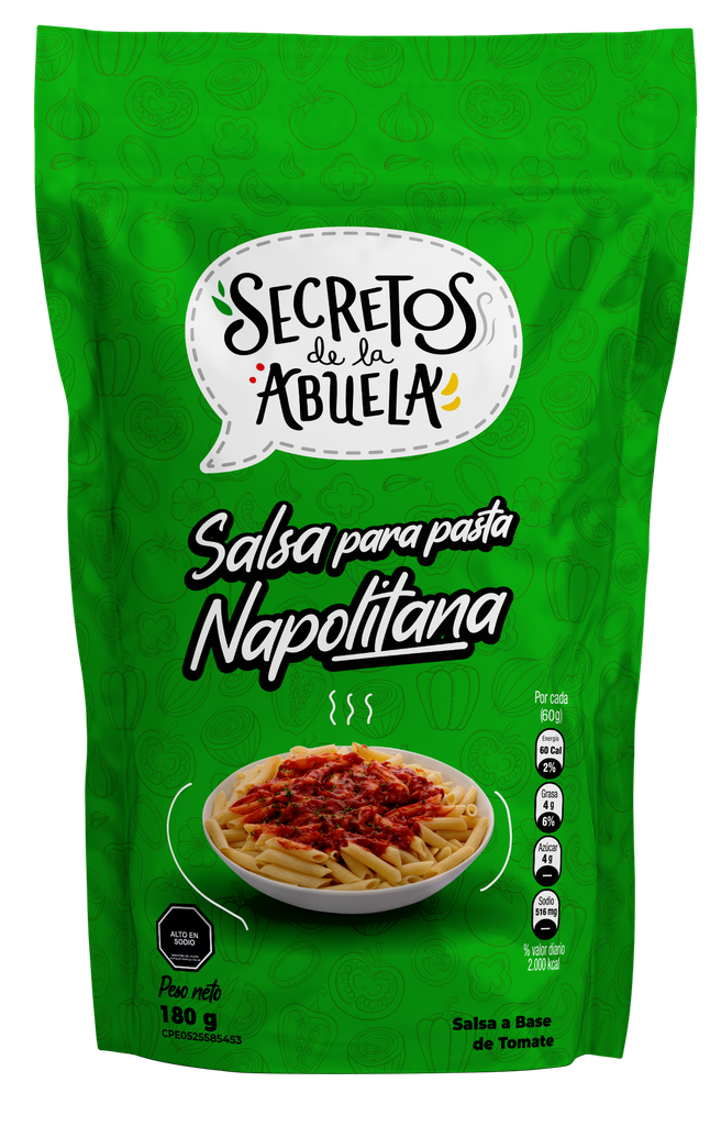 Salsa para Pastas Napolitana Secretos de la Abuela 180 gr