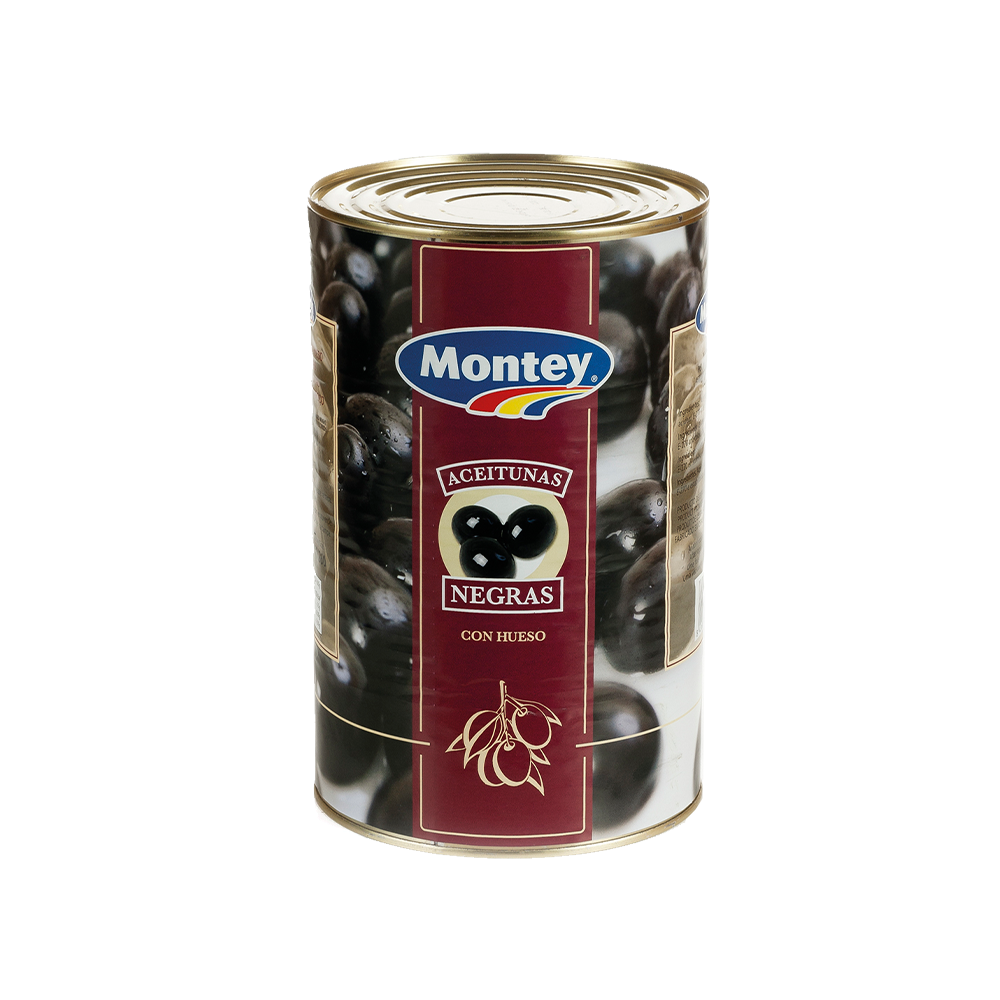 Aceitunas Negras Enteras Montey 4.1 kg