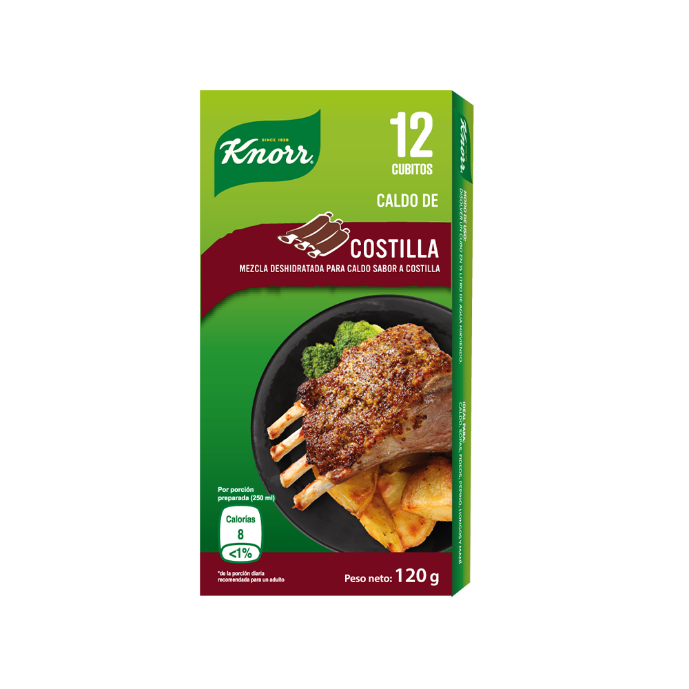 Cubitos Knorr de Costilla 12 unid.