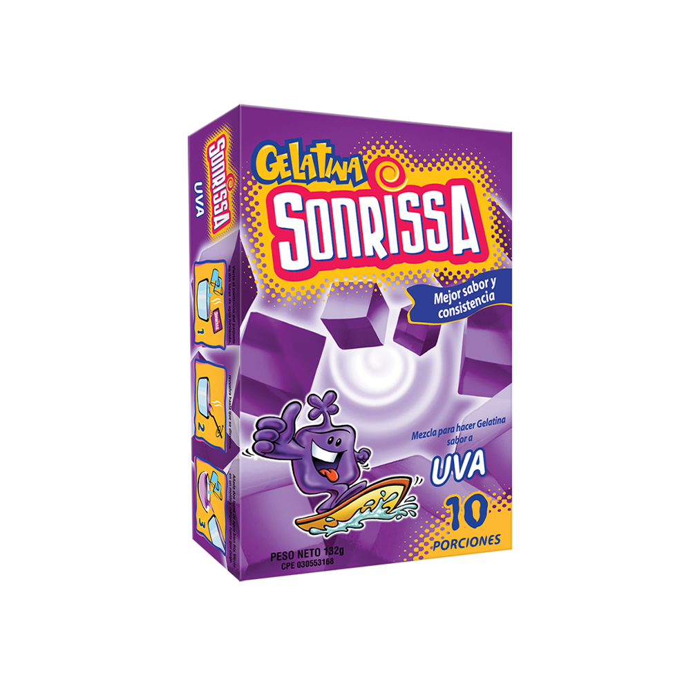 Gelatina de Uva Sonrissa 132  G.