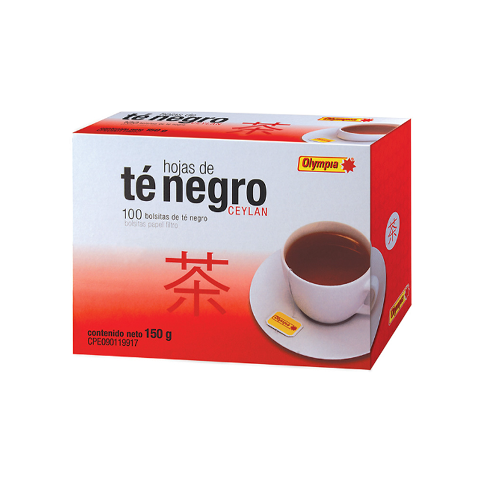 Infusion de Te Negro Olympia 150 gr (100 Unidades)