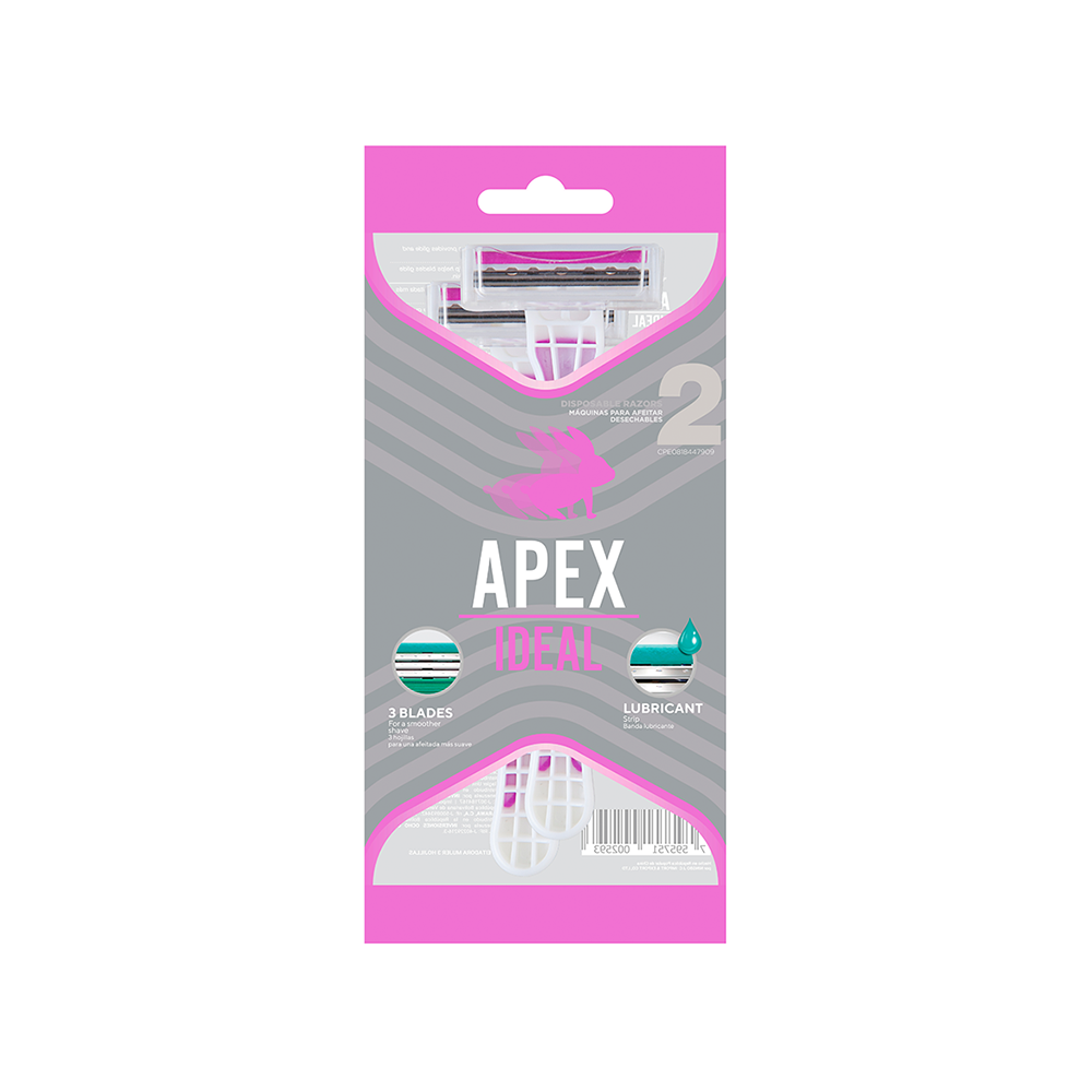 Apex Afeitadora Ideal 3 Hojillas x 2 und.