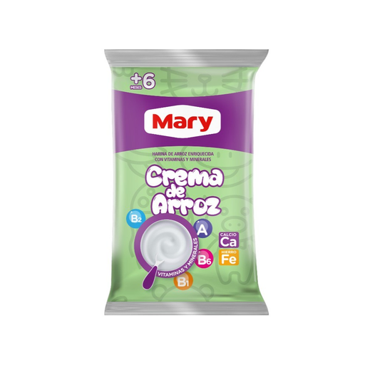 [7591473006734] Crema de Arroz Mary Enriquecida 450 gr Bolsa