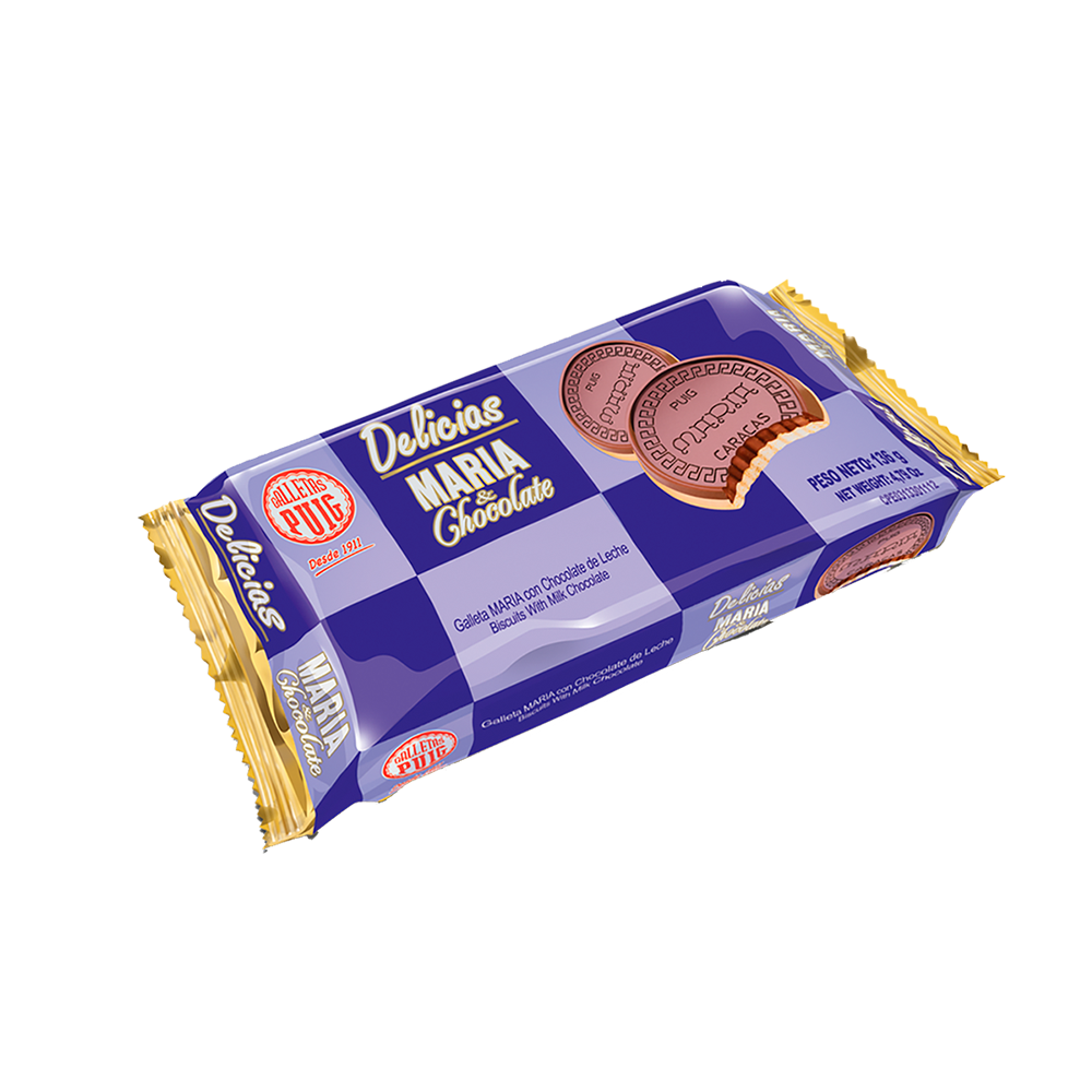 Galletas Puig Delicias Maria & Chocolate 136 gr.