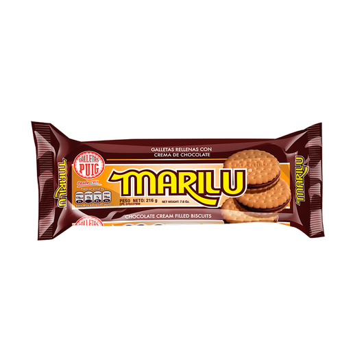 [7591082000284] Galletas Puig Marilu Chocolate Tubular 216 gr.
