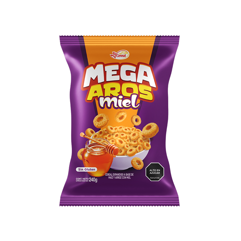 Cereal Mega Aros Miel 240gr