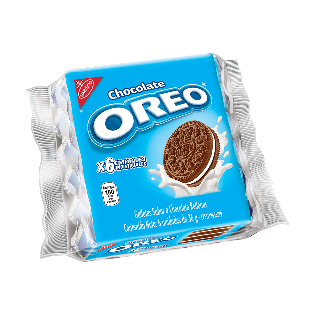 Galleta Oreo Chocolate 216 gr (6 Unidades)