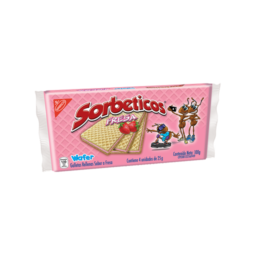 [7590011890965] Galleta Sorbetico Fresa (4 Unidades)
