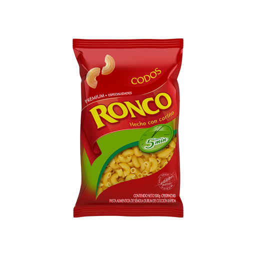 [7591123002994] Pasta Ronco Jet Codos 500 gr