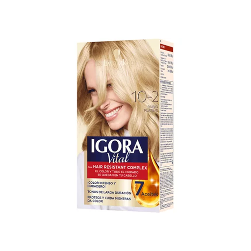 [7702045818024] Tinte Igora Vital 10-2 Rubio Platino Estuche 50 ml