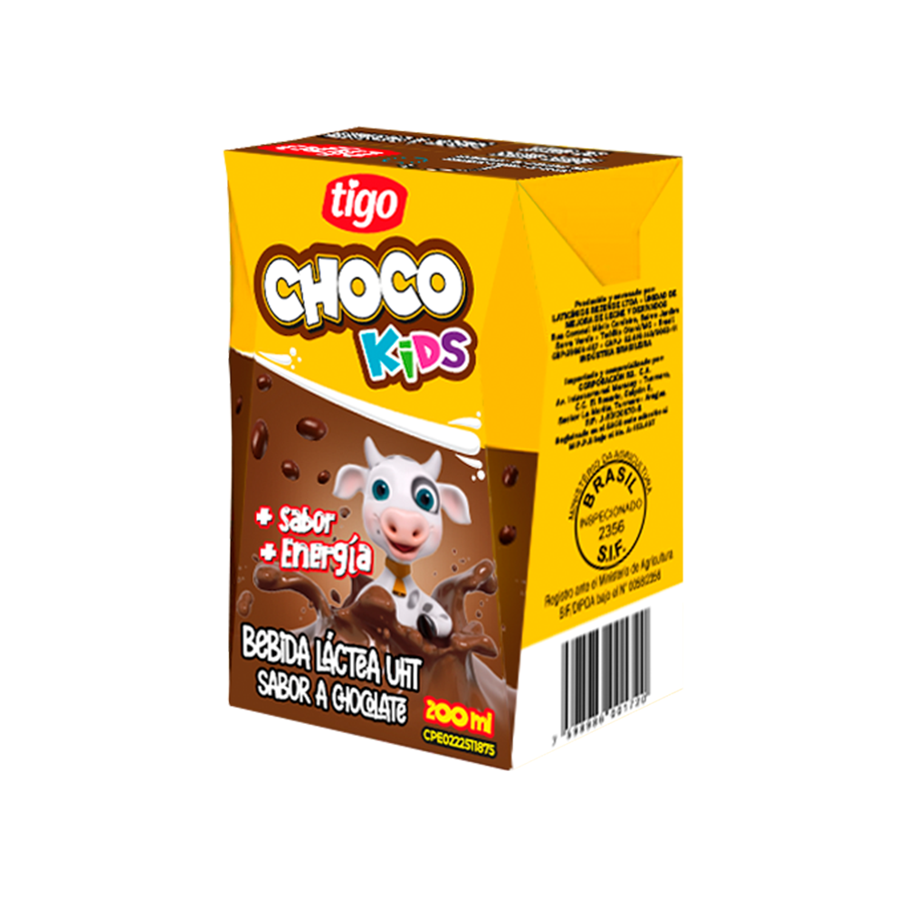 Bebida Achocolatada Liquida Tigo 200 ml
