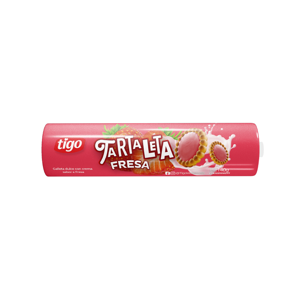 Tartaletas Fresa Tigo 140 gr