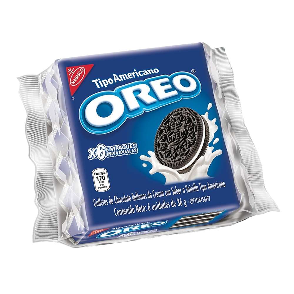 Galleta Oreo Americano 216 gr(6 Unidades)