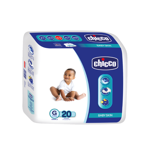 [7591353516209] Pañal de Niño Talla G Regular Chicco 20 und