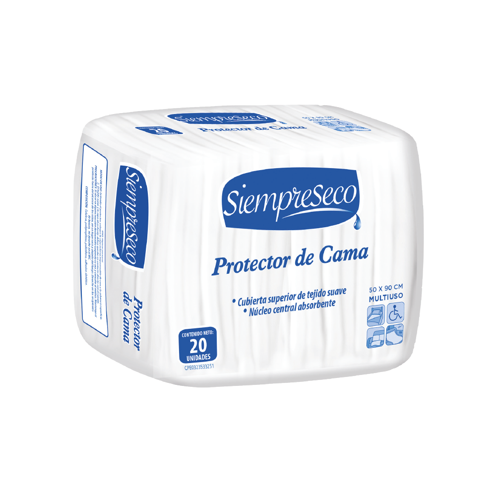Protector de Cama Siempre Seco 20 und