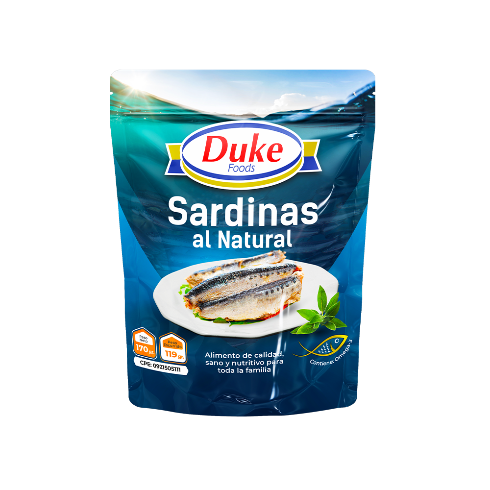 Sardinas al Natural 140 gr Duke