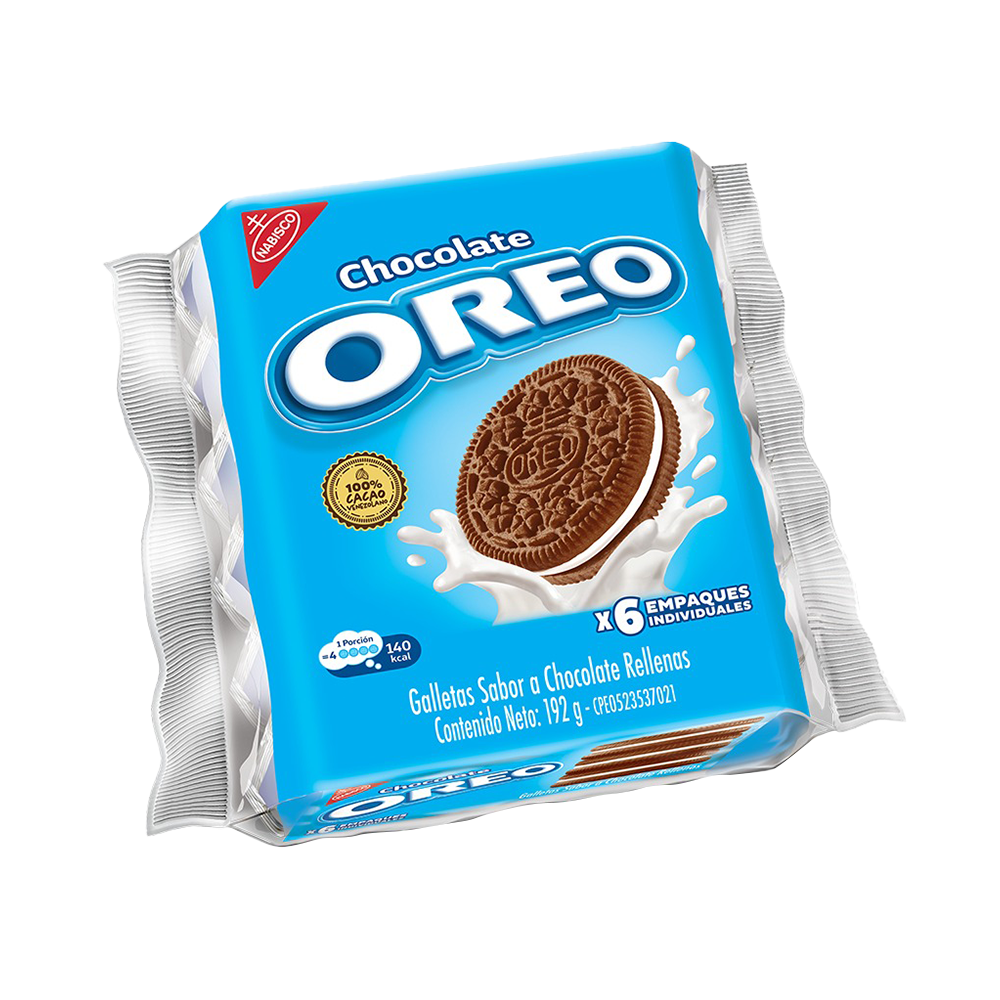 Galleta Oreo Chocolate 192 gr (6 Unidades)
