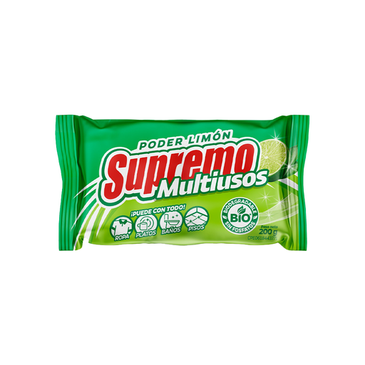 [7709658360155] Supremo Multiuso Limón Barra 200 gr
