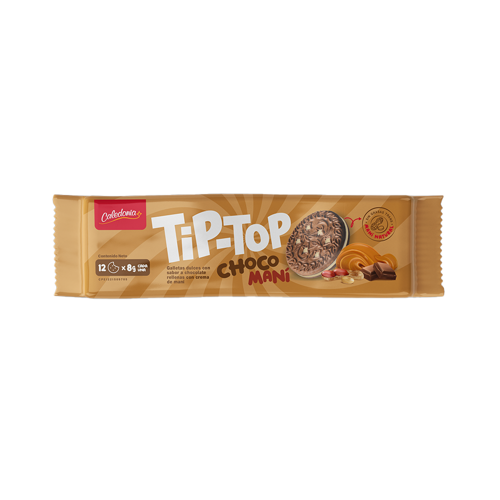 Galletas Tip Top Choco-Maní 96 gr