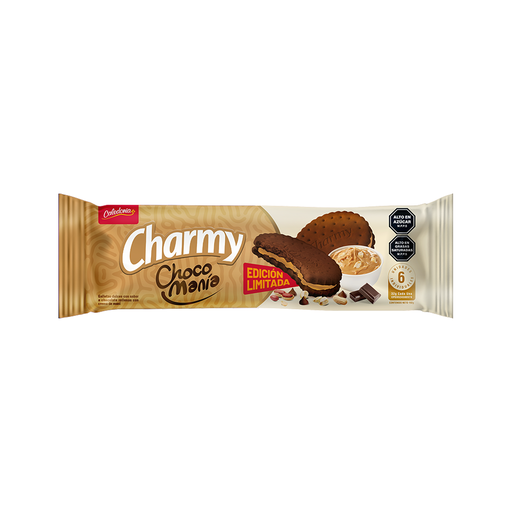 [7591164000515] Galletas Charmy Choco Maní 192 gr