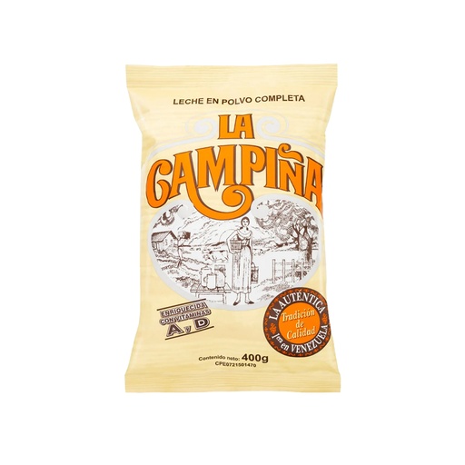 [7591014013719] Leche en Polvo Completa La Campiña 400 gr