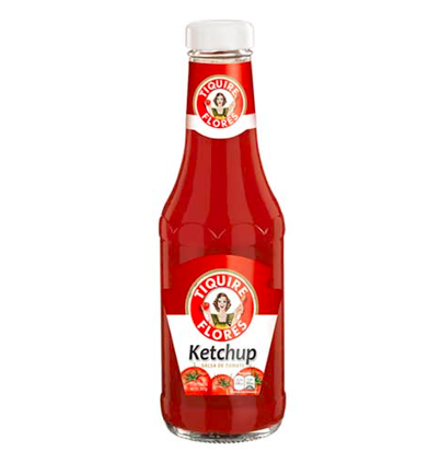 [7591112157797] Salsa de Tomate Ketchup Tiquire Flores Promo 397 G