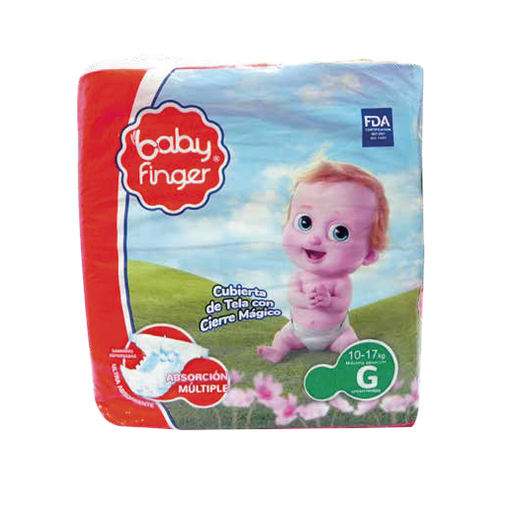 [7597597003796] Pañal Baby Finger Alive - Talla G 10 UND