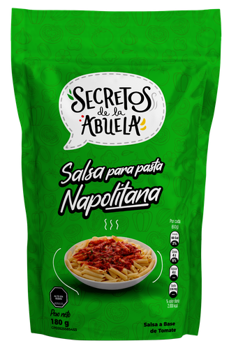 [7591072002625] Salsa para Pastas Napolitana Secretos de la Abuela 180 gr