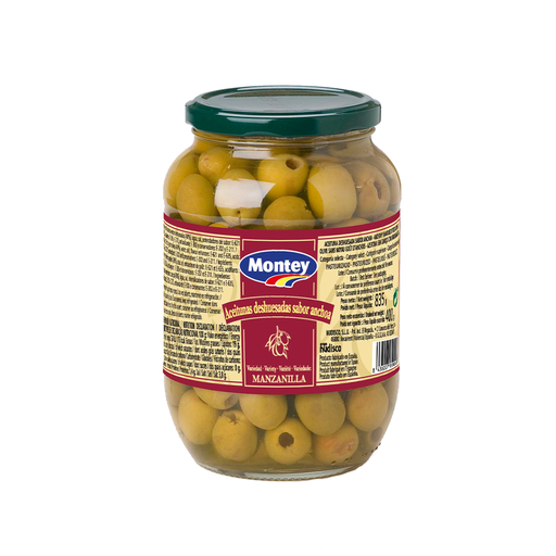 [8436007959041] Aceitunas  Verdes Dehuesadas Sabor Anchoa Montey 835 gr